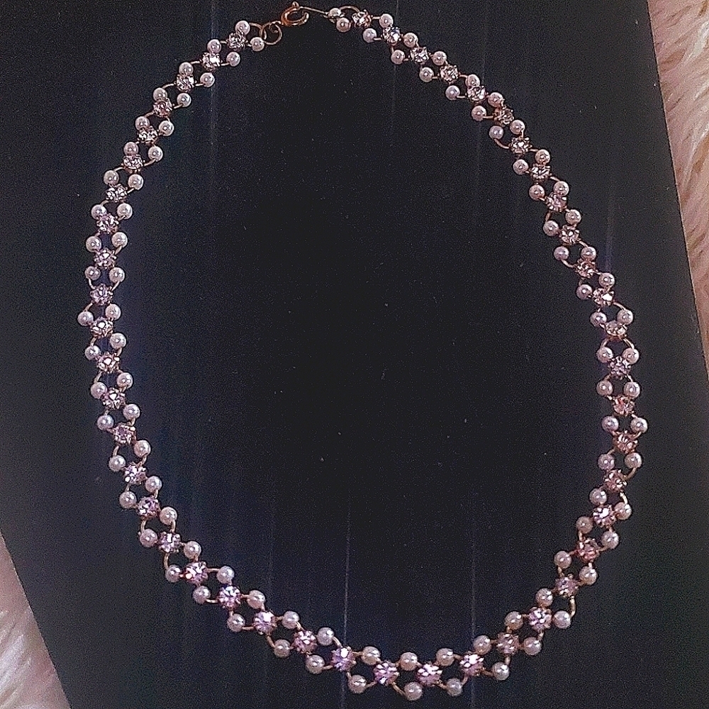 💃Beautiful Beaded Pearl Necklace. 🌴